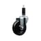 Service Caster 4'' SS Soft Rubber Wheel Swivel 1-1/8'' Expanding Stem Caster SCC-SSEX20S414-SRS-118 - alternate 1